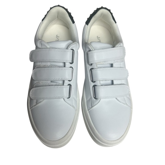 NWOT J/Slides White Gennie Leather Sneakers 8 - Picture 2 of 9